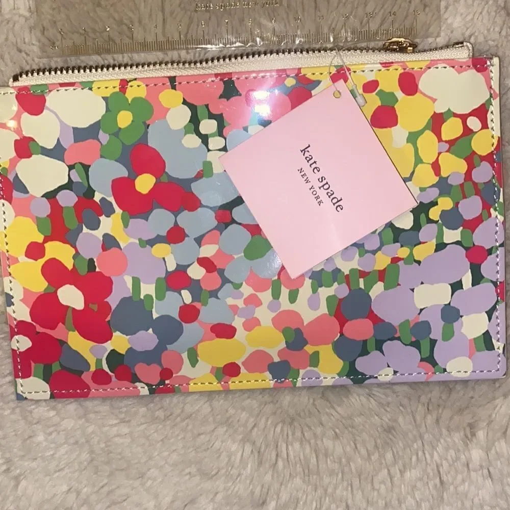 Kate Spade Floral Dot Pencil Pouch!